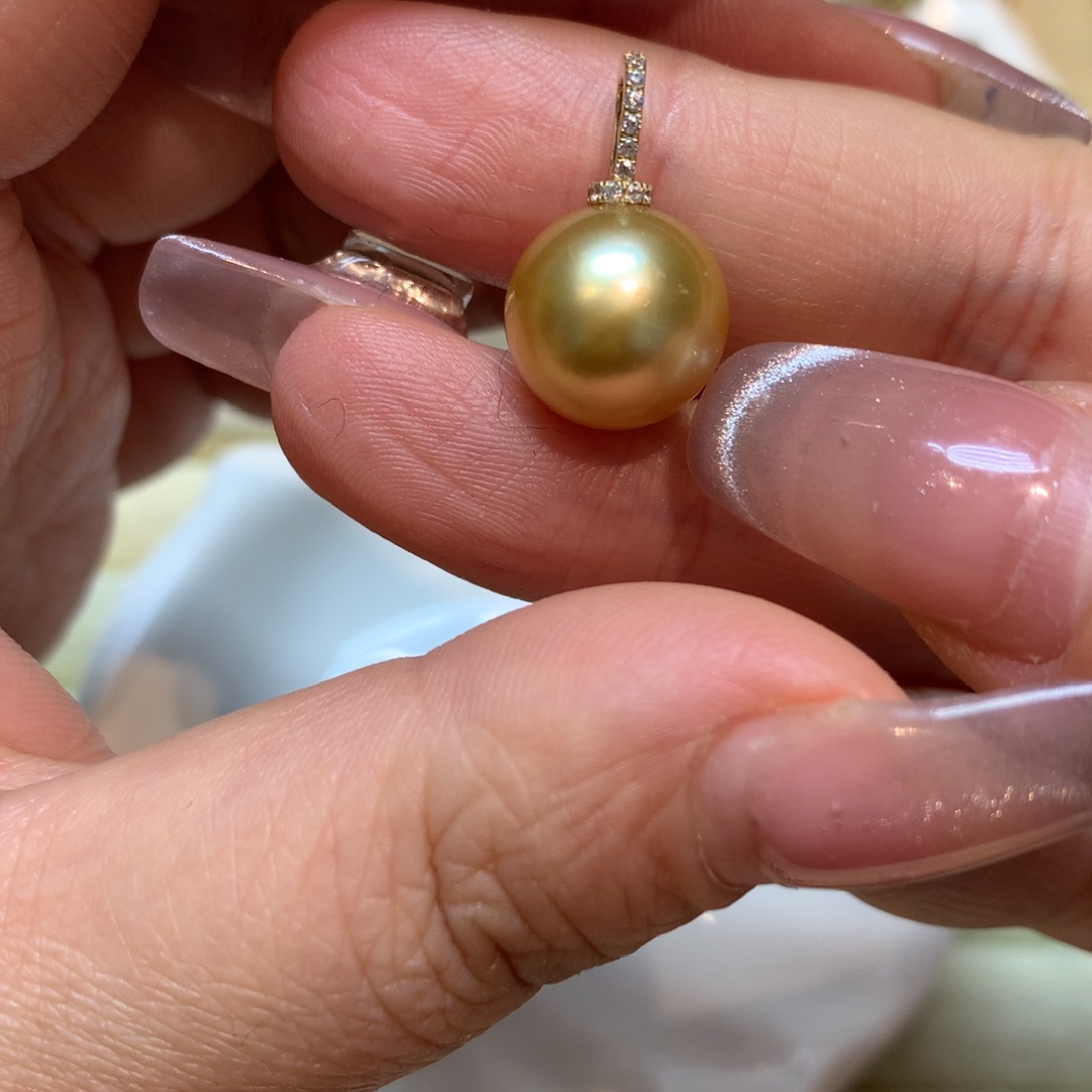 海水珍珠颈饰14K金镶嵌