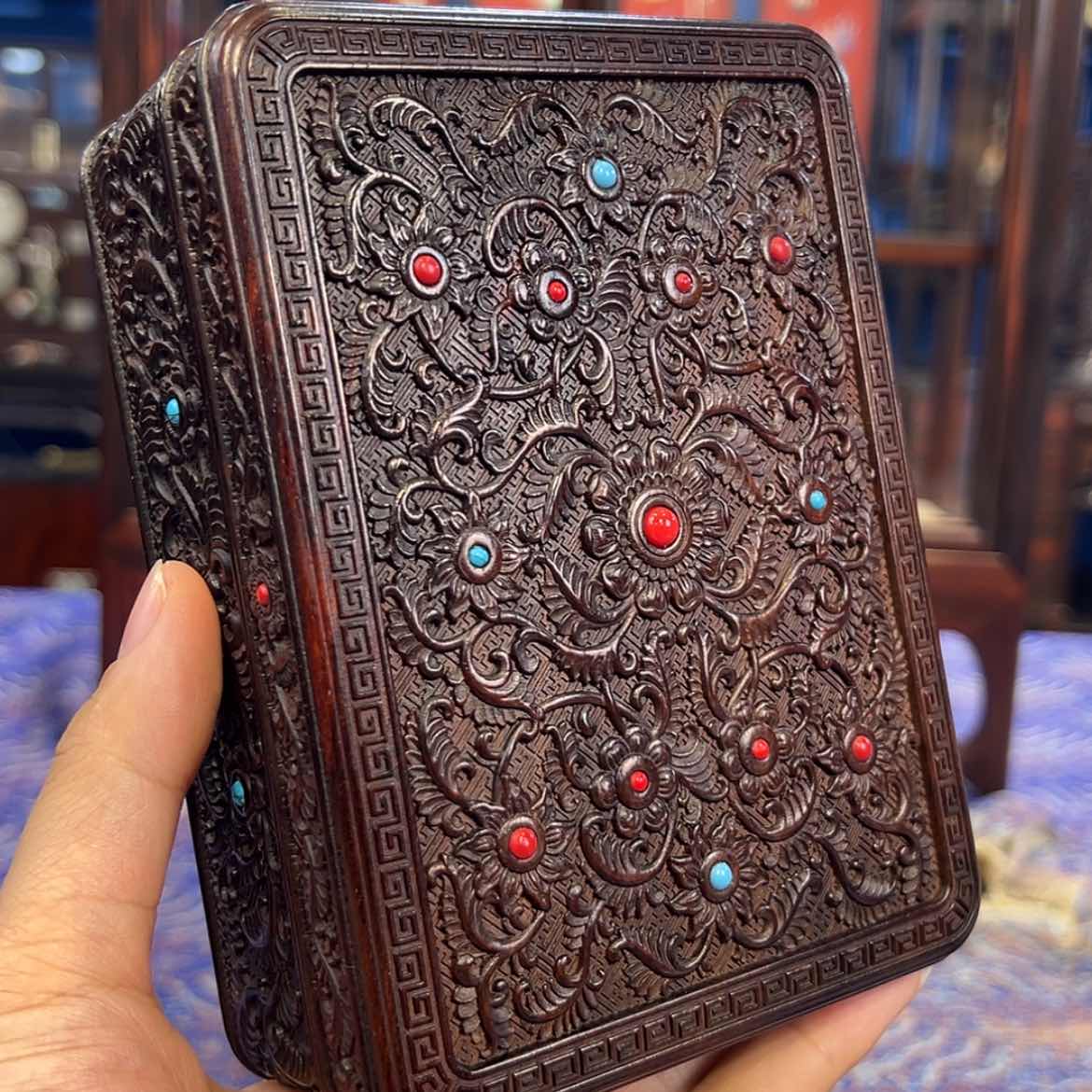 【闪购商品】红酸枝木类成套家具盒子