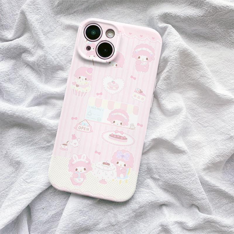 美乐蒂可爱羊iphone17手机壳16苹果15小米14华为13适用oppovivo女