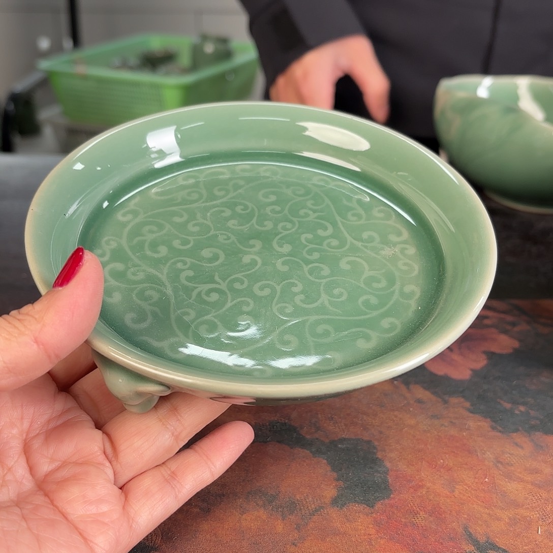 龙泉云间青瓷小米茶器