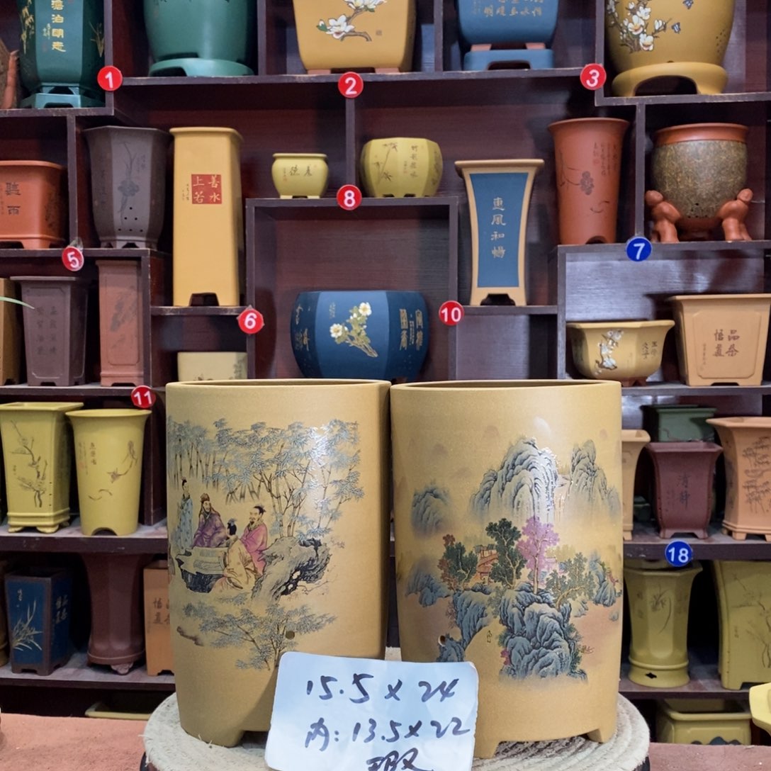 紫砂花盆紫砂花盆