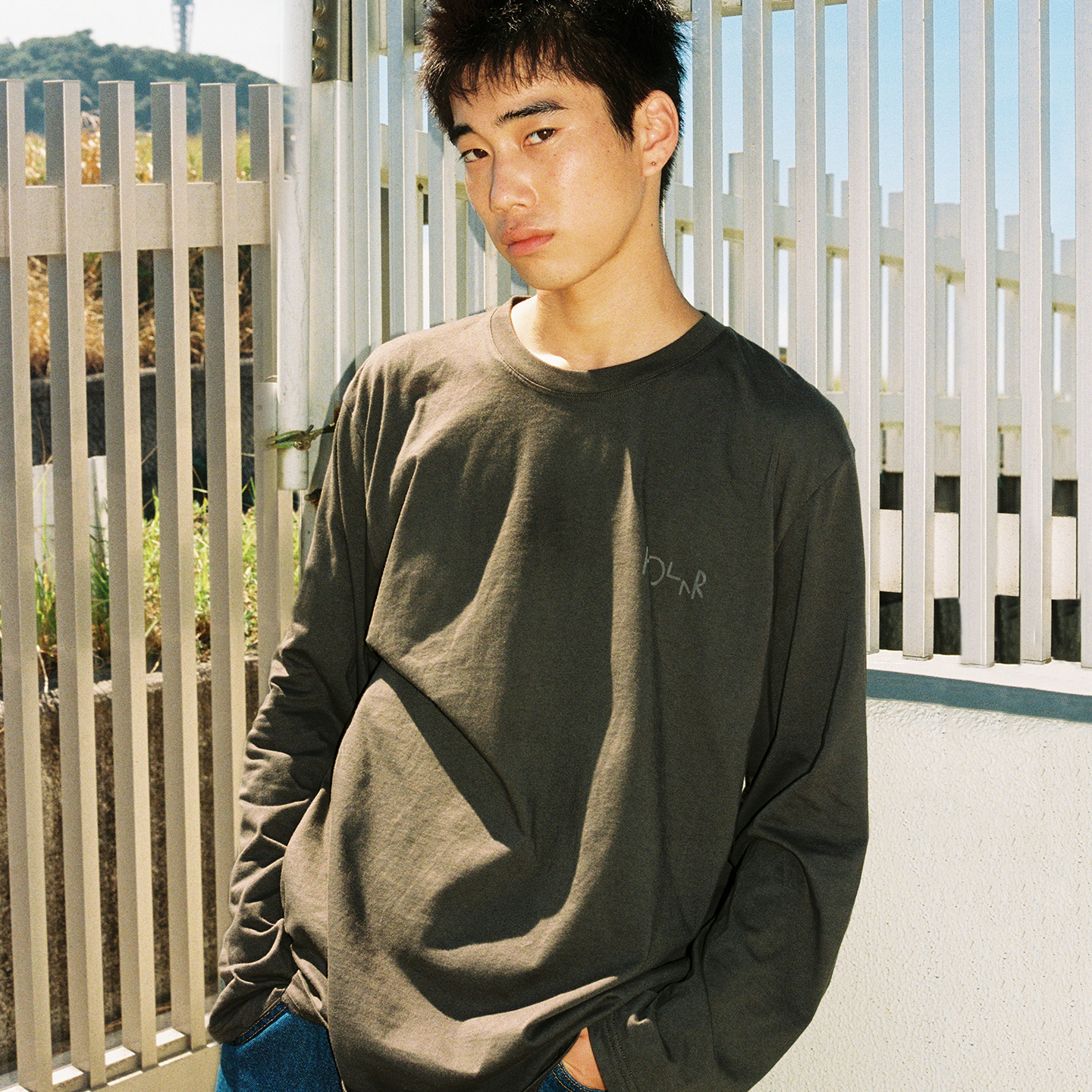 Polar Skate Co Stroke Logo Steve Ls Tee 经典Logo印花长袖T恤