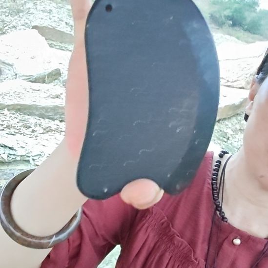 泗水砭石文化馆老虎石刮板精品