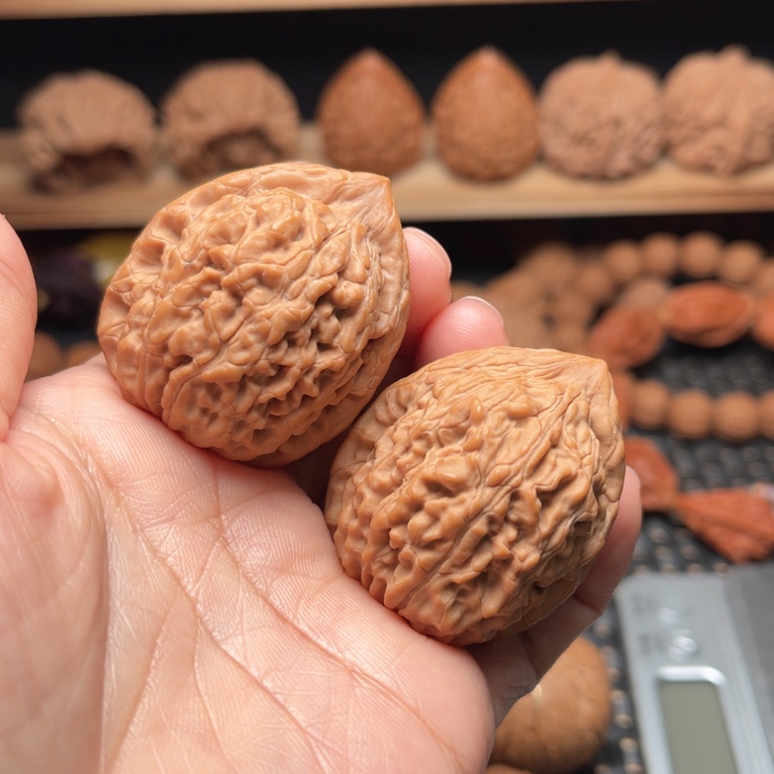 文玩核桃粗筋蚂蚁王35有修