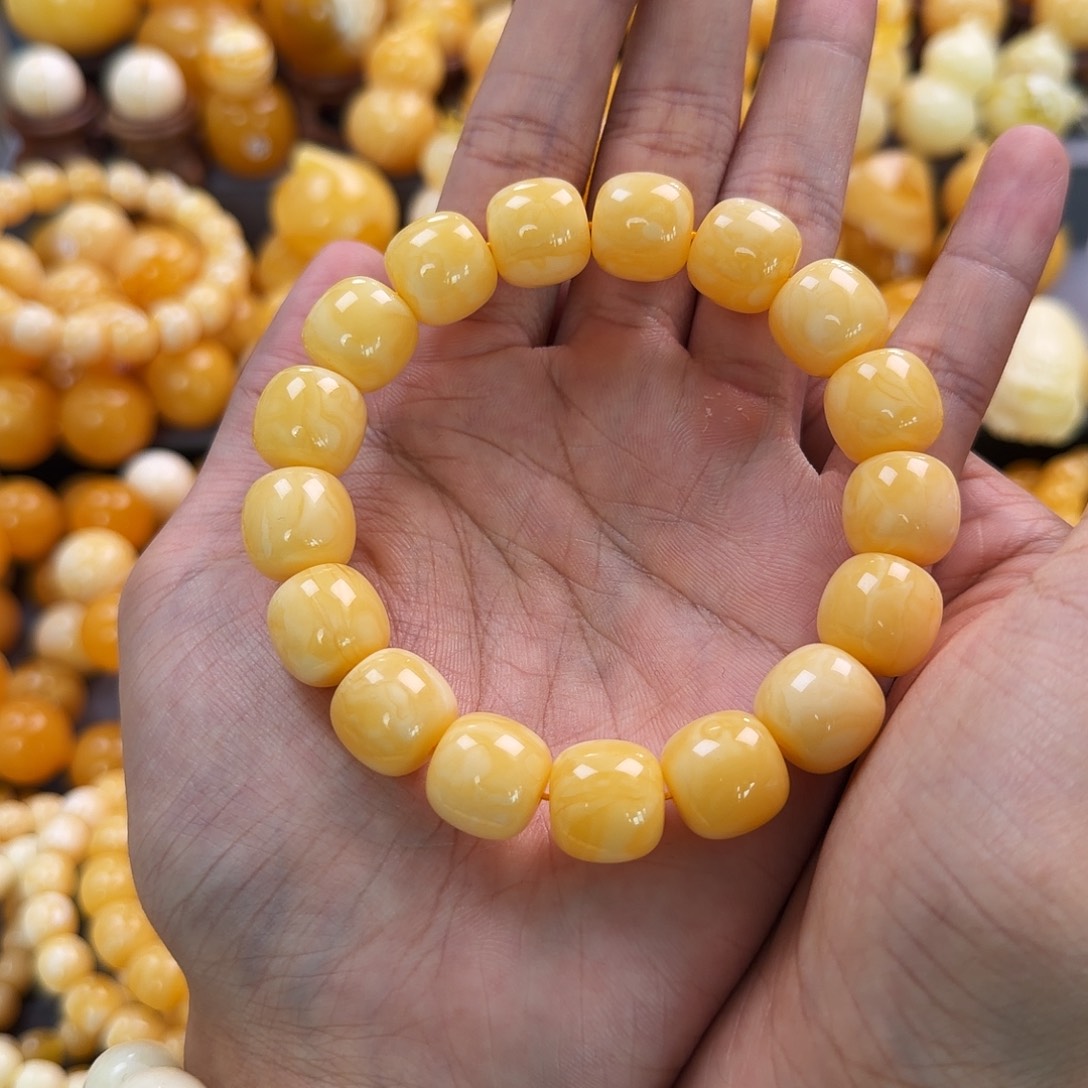 琥珀未镶嵌珠宝奇石14mm同料