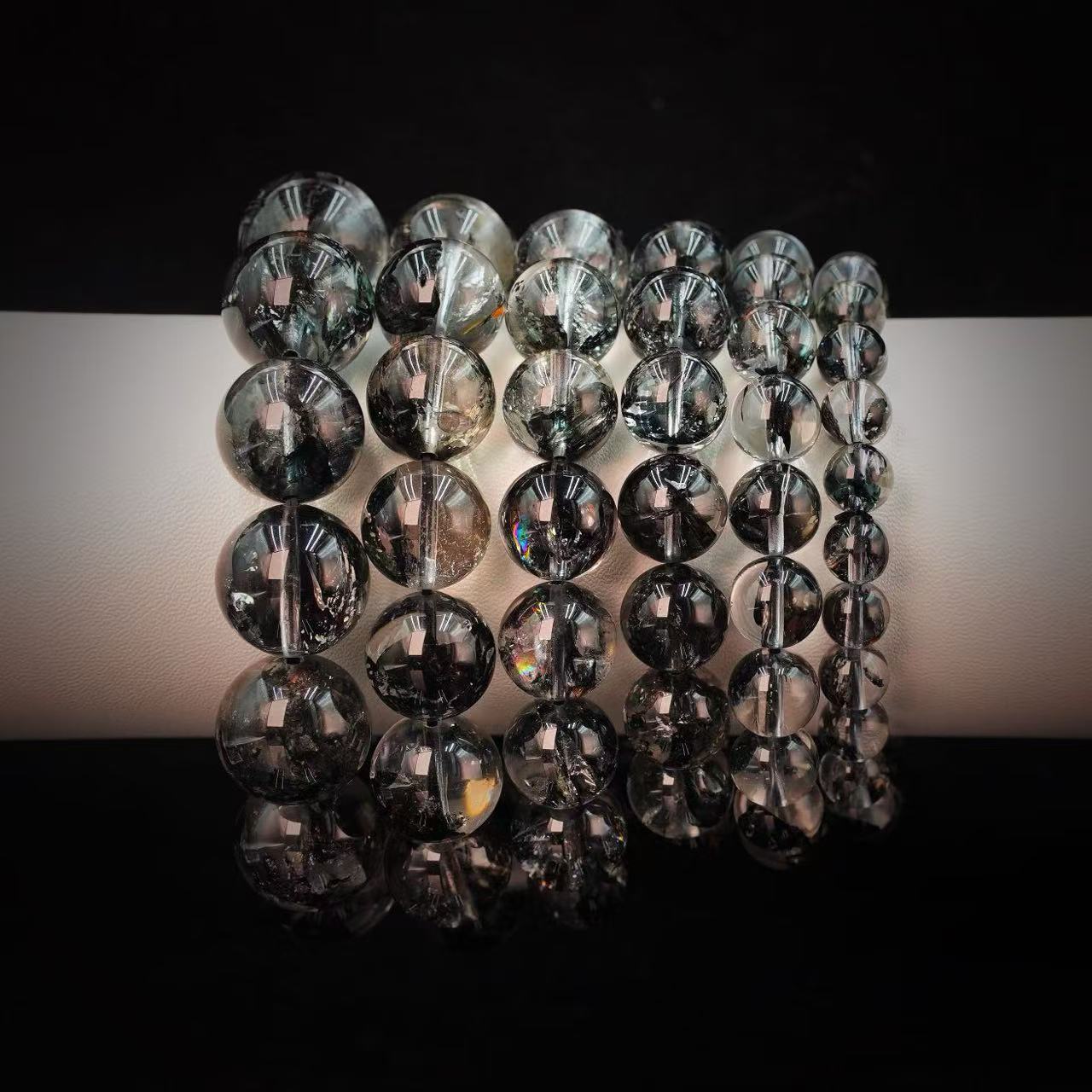 【缪老师严选】SJ1916 能量放大器  透体黑闪灵手链 多样性发其一