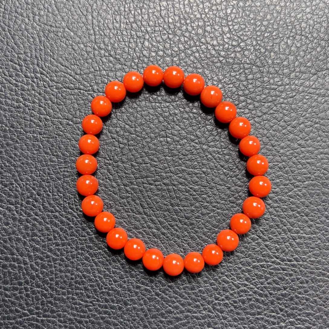 南红玛瑙6➕冷水河单圈未镶嵌