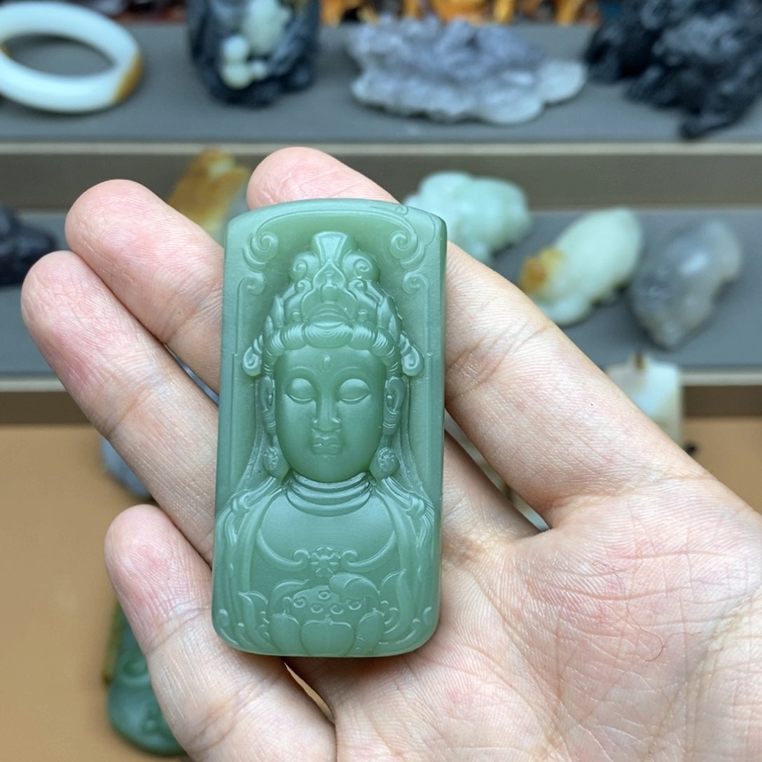 和田玉未镶嵌挂件西*风