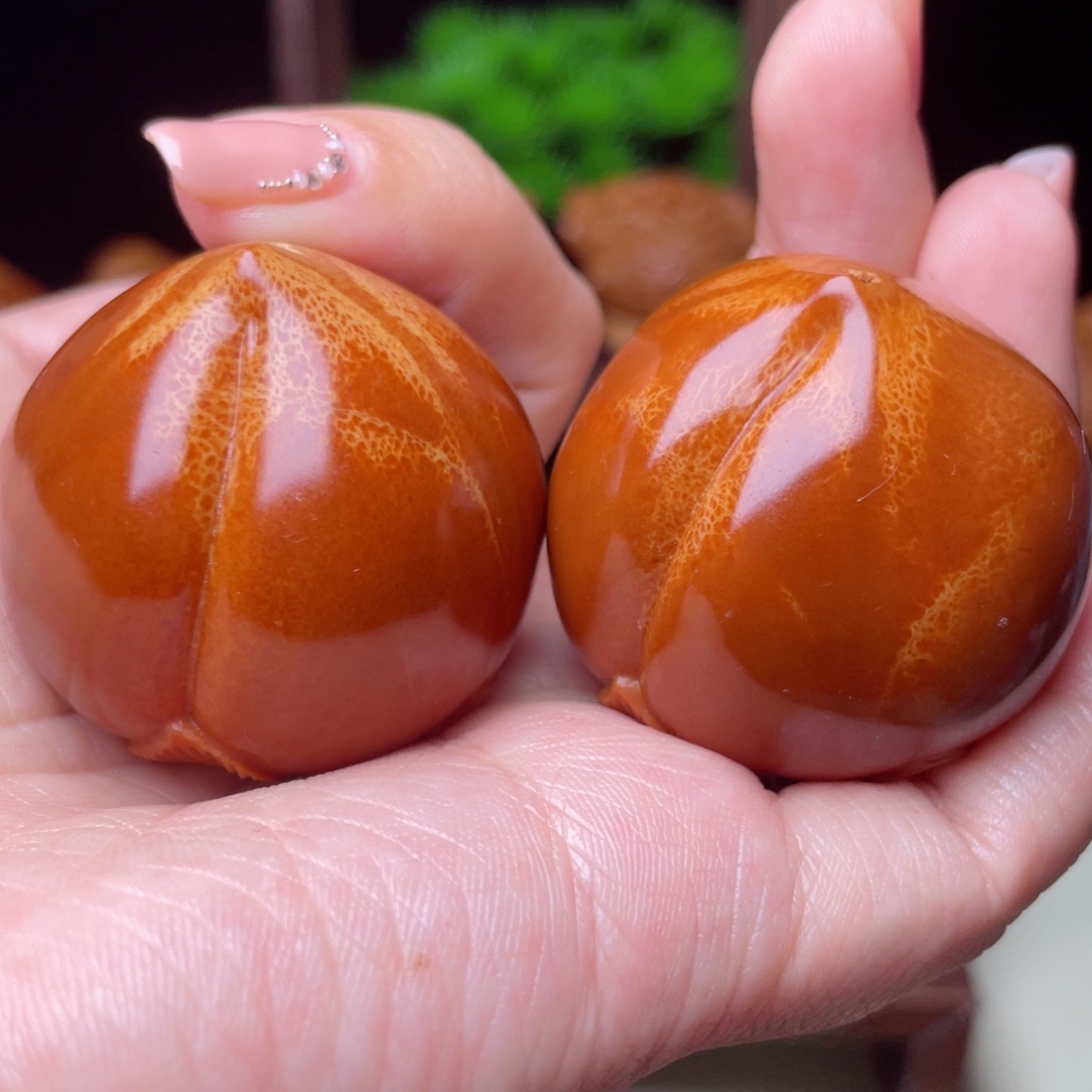 吊坠橄榄核寿桃手球3.7