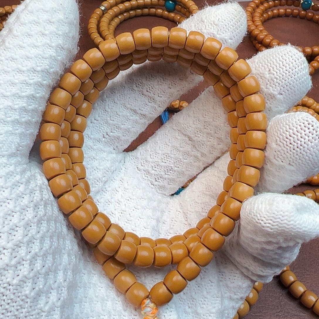 橄榄核手串/手链童*呀橄榄核尖老挝直切脖挂6.7