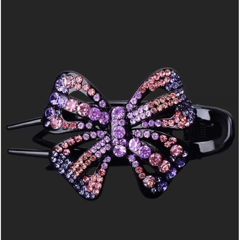 诗泊雅 韩式盘发后脑勺大号抓夹蝴蝶结鸭嘴夹