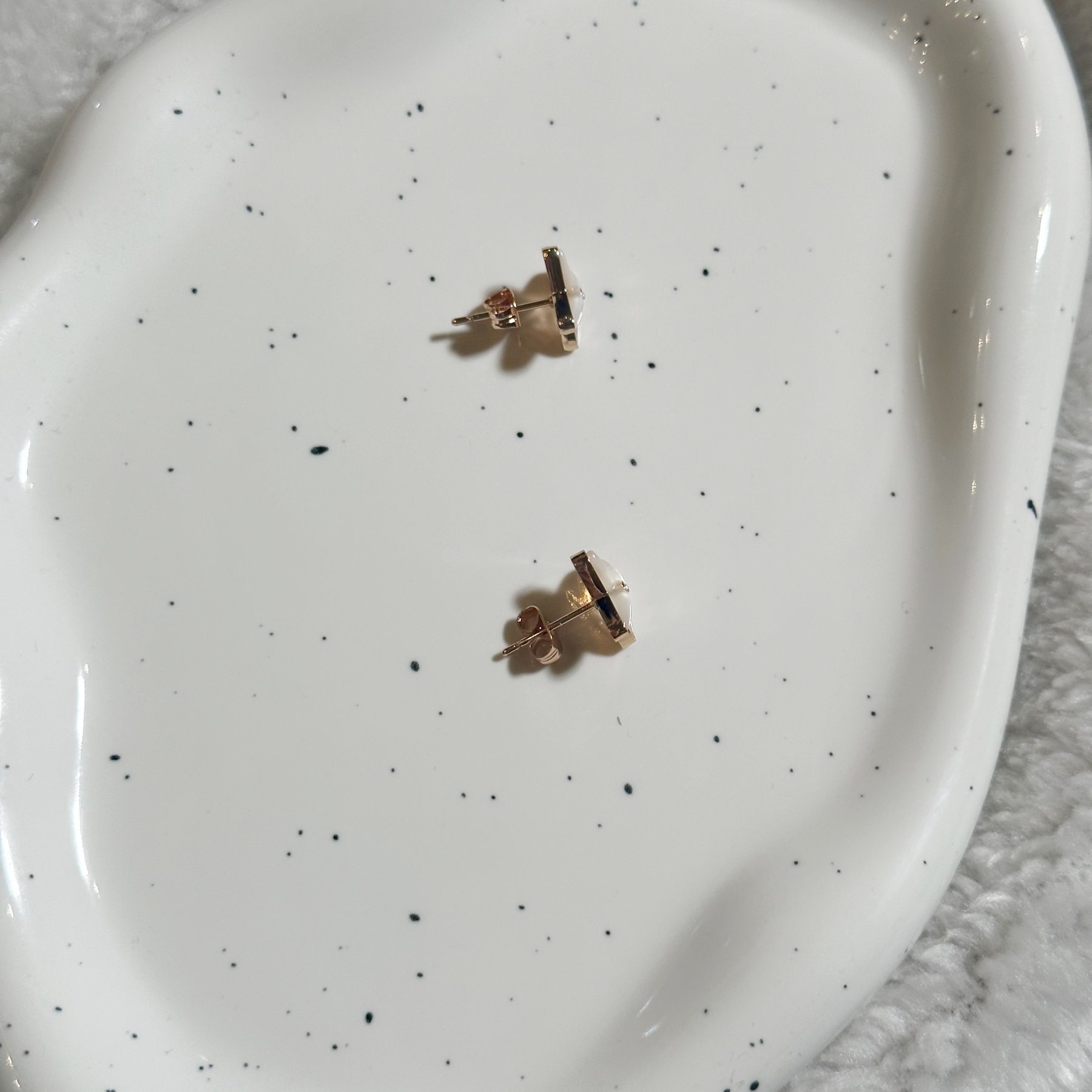 铜合金仿珍珠耳饰 耳钉5518百搭复古