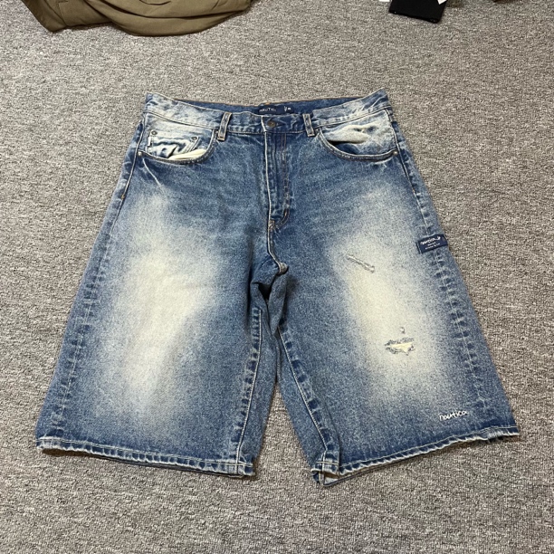 【未使用】Nautica 长谷川 破坏水洗牛仔短裤 XL码