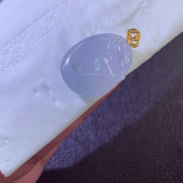 翡翠18K金镶嵌颈饰翡翠