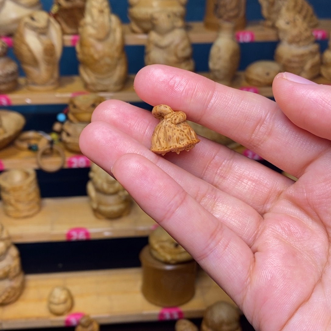 三***千竹莲蓬竹雕小挂件