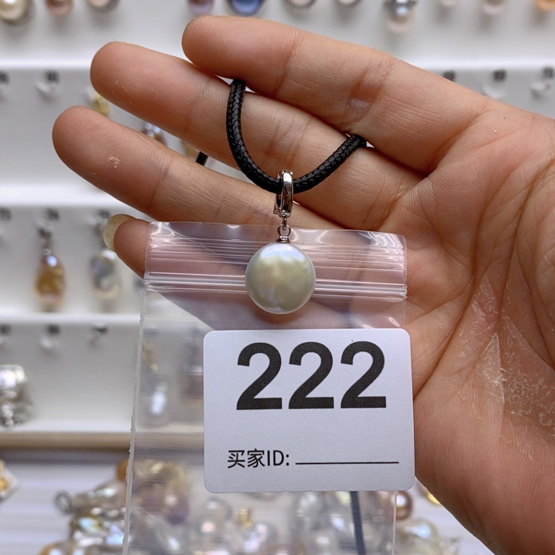 淡水珍珠颈饰银S925镶嵌222