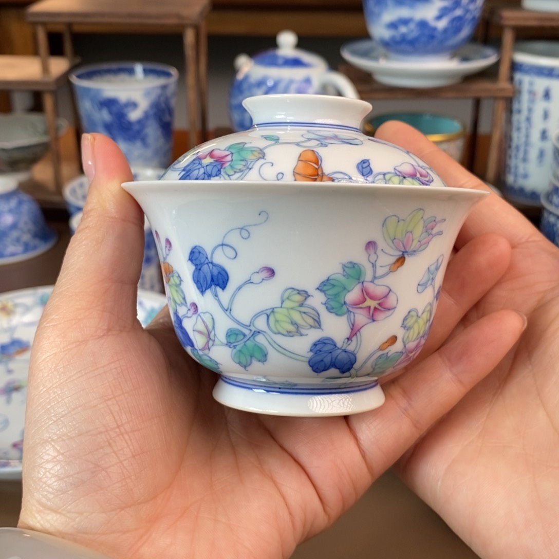 兰***®景德镇陶瓷手工手绘