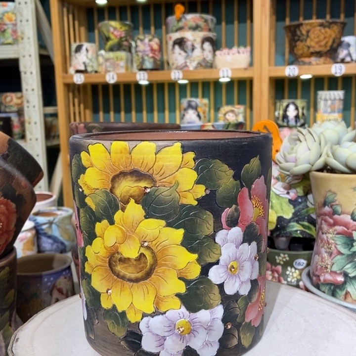 红陶景德镇艺术手绘作品