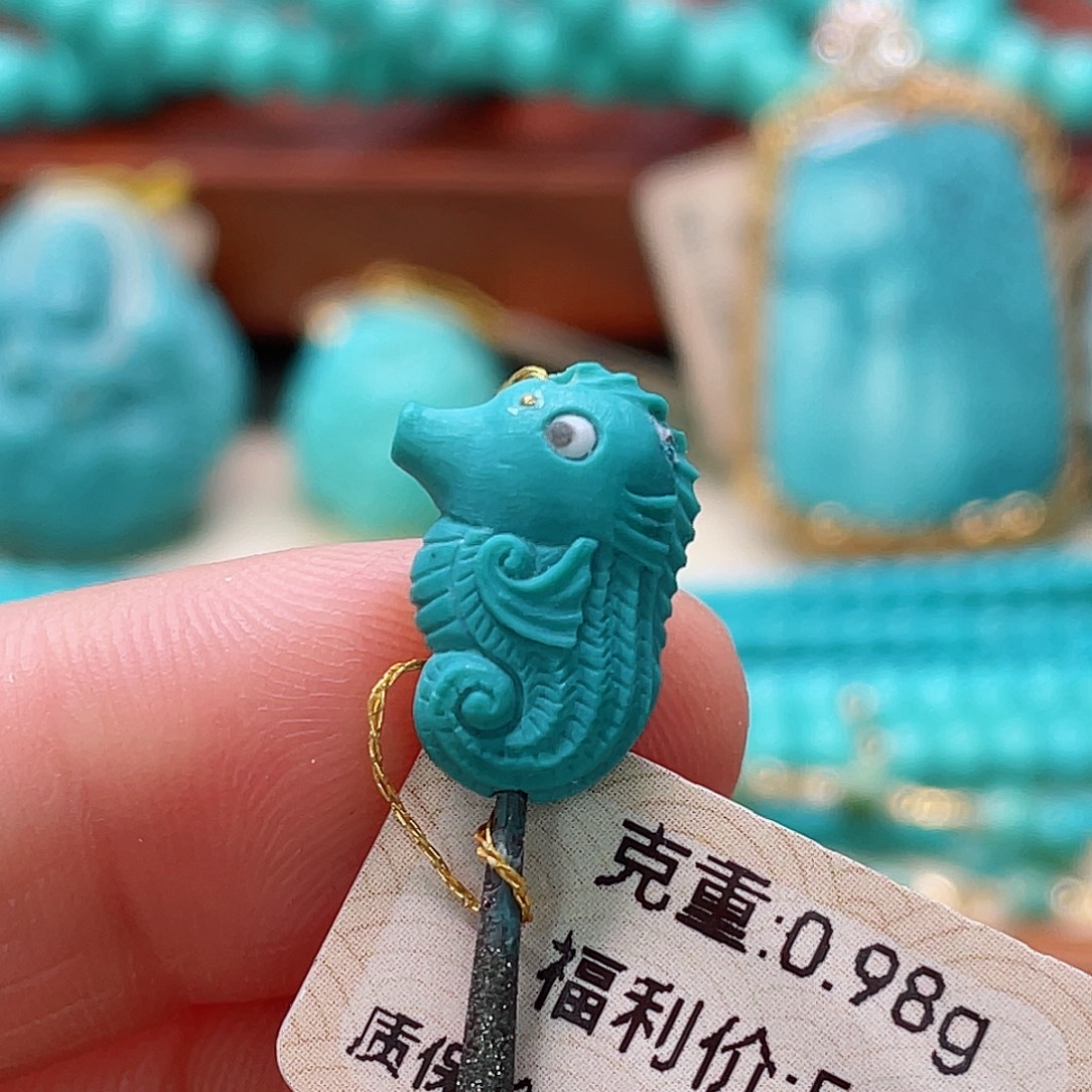 未镶嵌绿松石珠宝半成品
