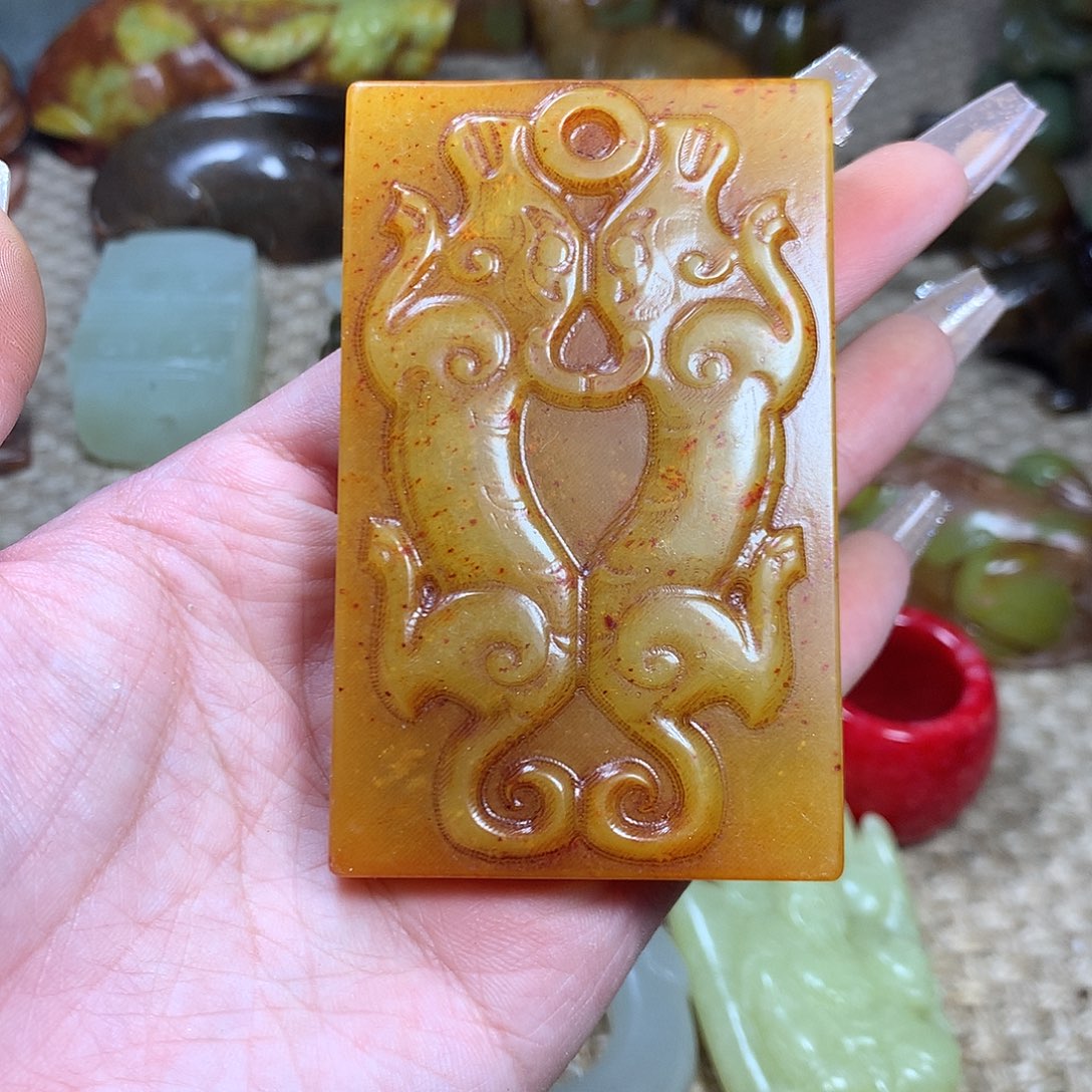 白玉菩提吊坠挂件