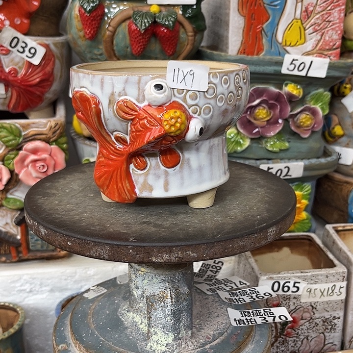 粗陶材质多肉花盆