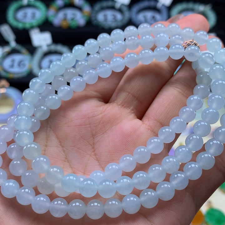 翡翠手链未镶嵌翡翠6+