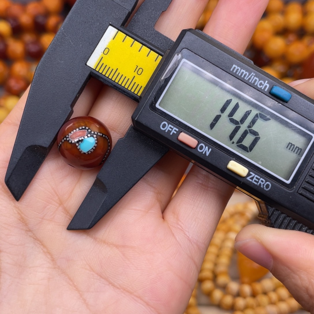 蜜蜡银S925镶嵌裸石蜜蜡X