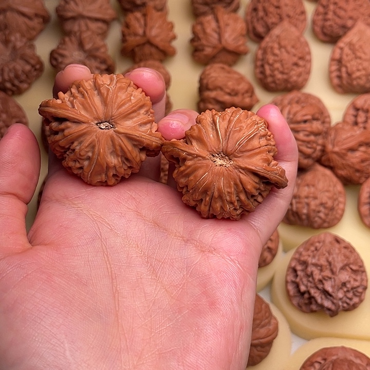 你***爹文玩核桃把件磨盘44