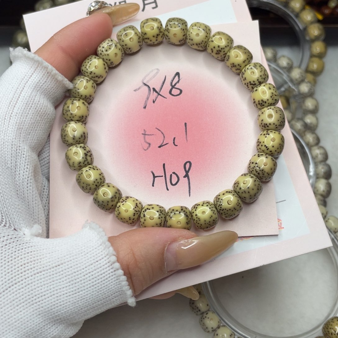 手串星月菩提9×8 黄金瞳H09