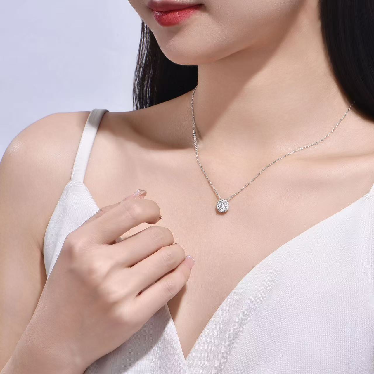 铜合金锆石耳饰 铜合金耳饰项链直播间选款链接（图不卖）简约百搭