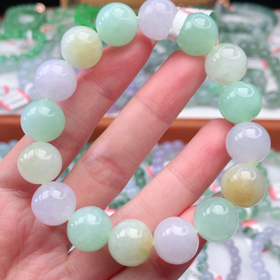 翡翠手链未镶嵌翡翠12.7mm