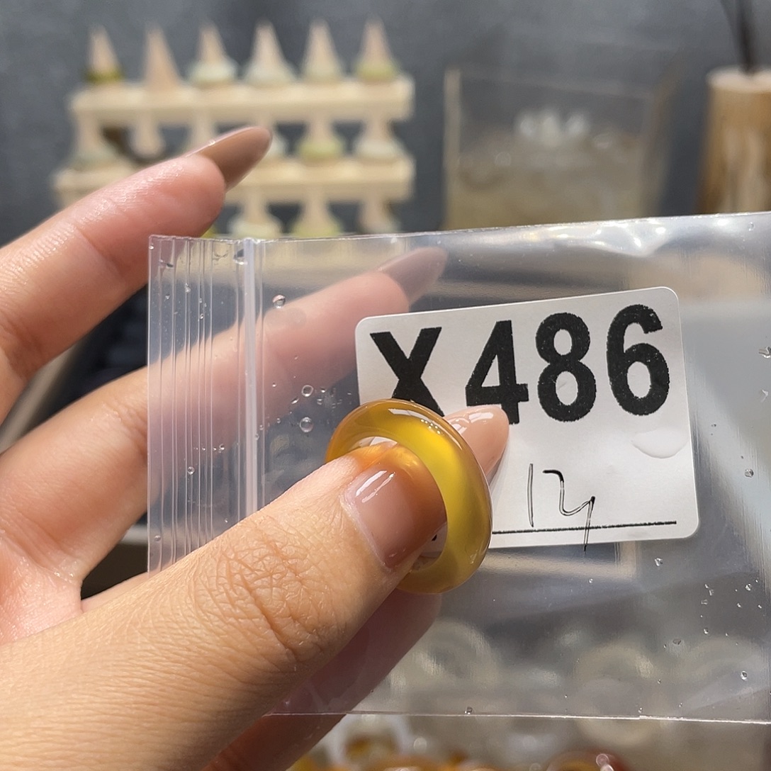 玛瑙/玉髓未镶嵌戒指486