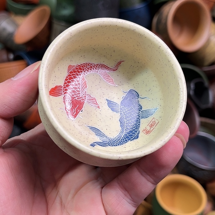 紫砂茶杯全手工紫砂主人杯