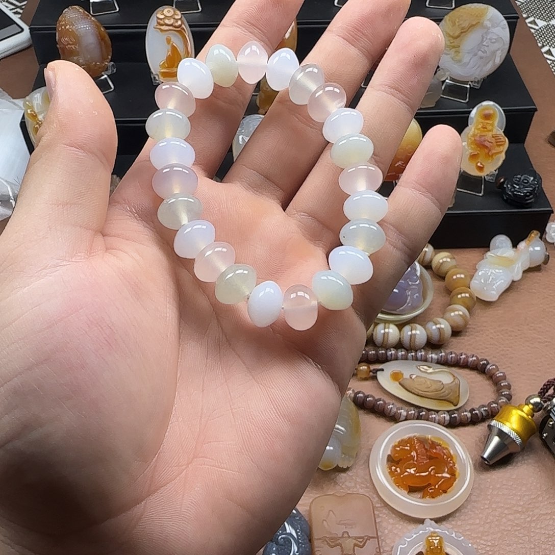 玛瑙/玉髓未镶嵌吊坠(不含链)