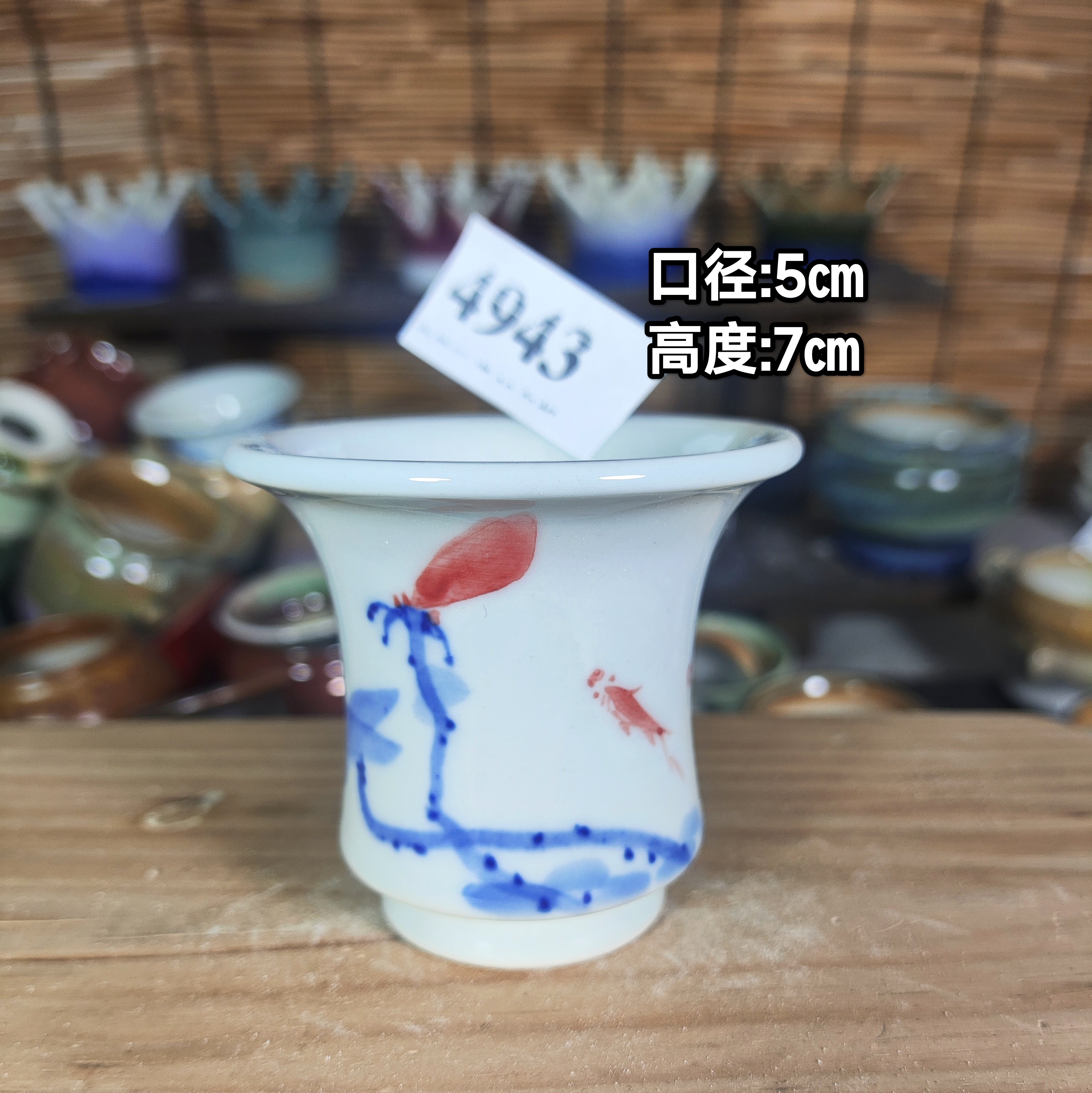 手工创意多肉花盆摆件迷你多肉花盆景德镇纯手工制做