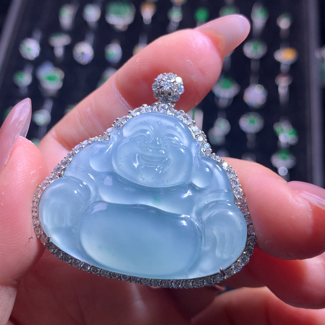 【闪购商品】颈饰银S925镶嵌翡翠天然翡翠