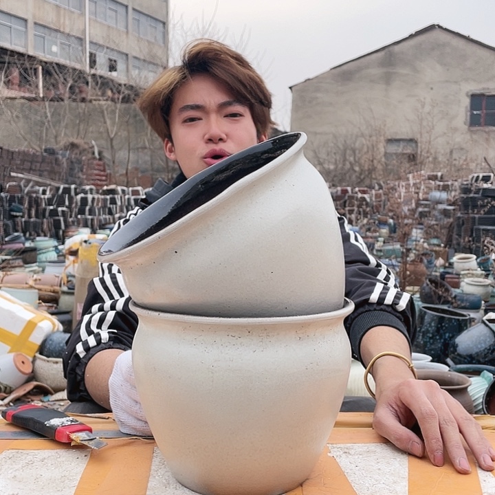 无铅玻璃宜兴紫砂花盆