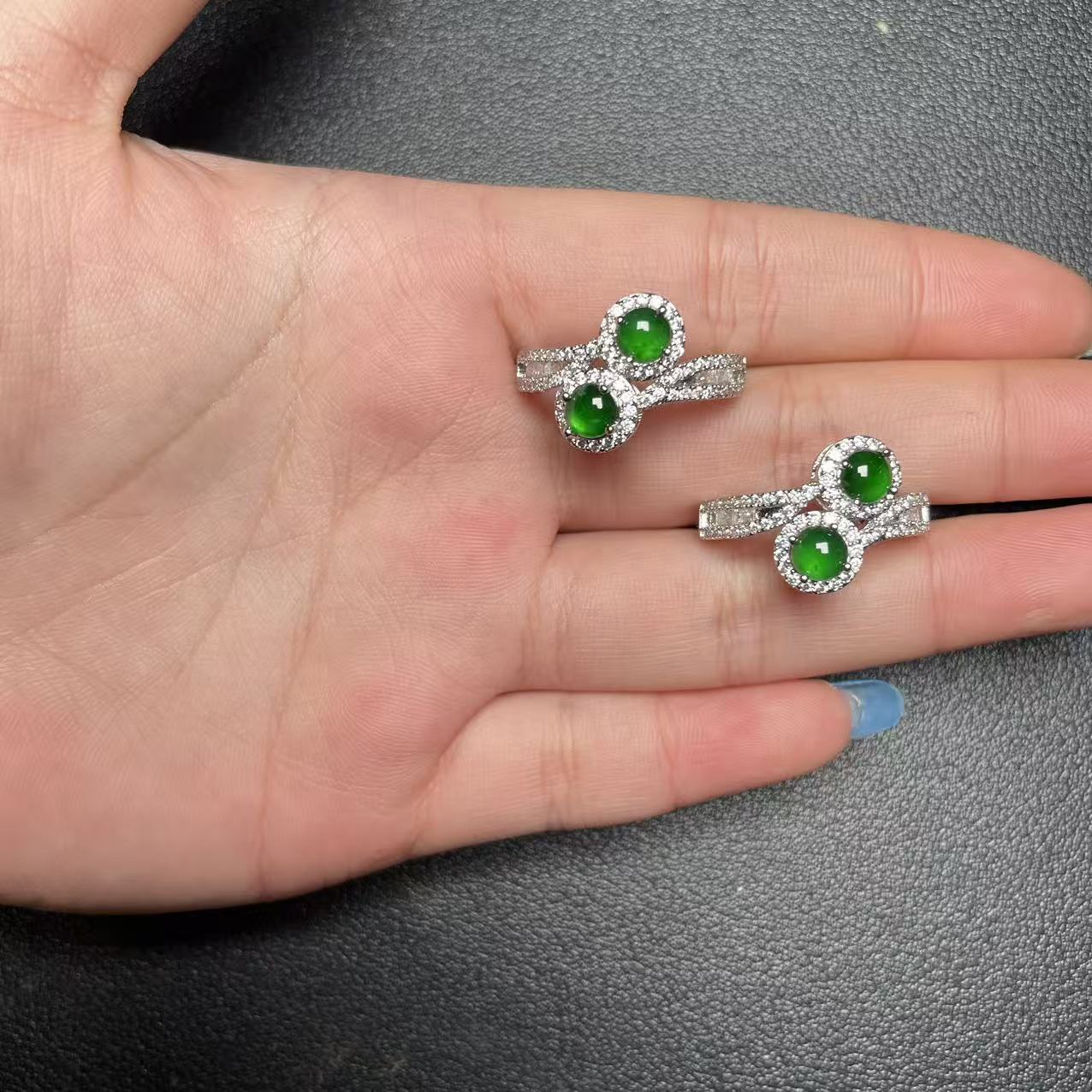 翡昱-N78-66244-天然A货翡翠戒指-多样性发其一D