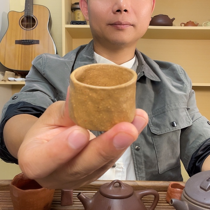 福利手工紫砂客杯30cc