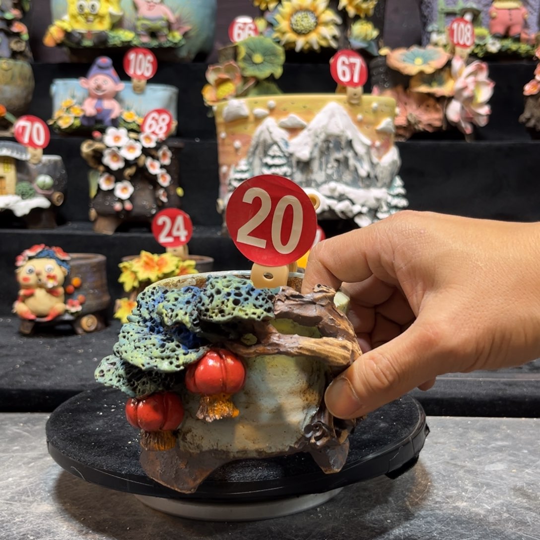 L****白狐花器多肉花盆