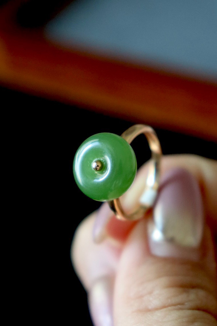 碧玉苹果绿平安扣
