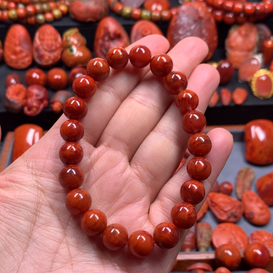 南红玛瑙手串未镶嵌O*