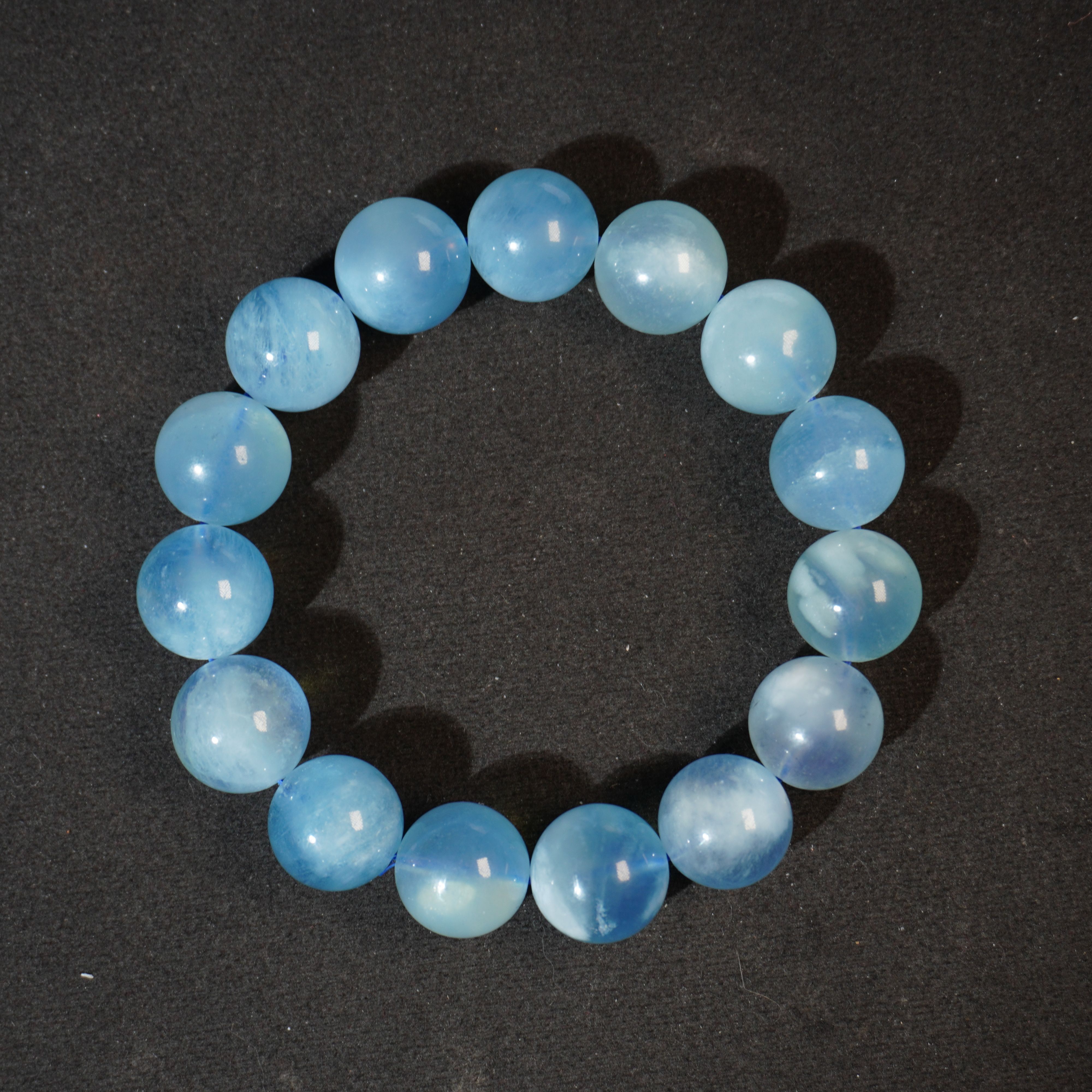 11SE198 创汇 海蓝宝手串