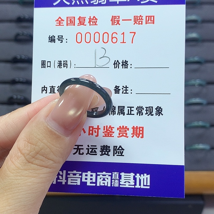 翡翠戒指未镶嵌   067