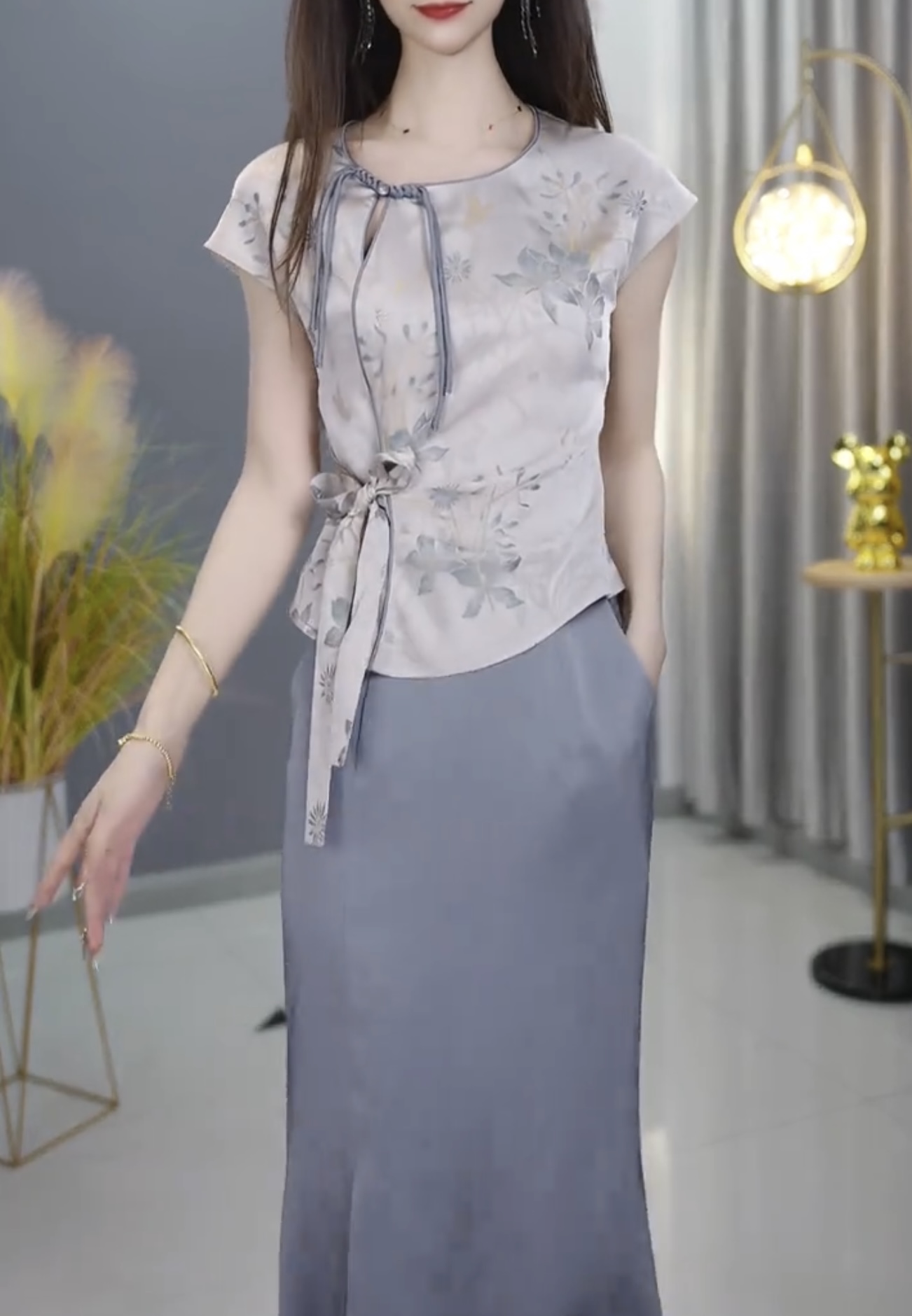 【宠粉定制】B1202图片色连衣裙优雅气质时尚减龄休闲显瘦夏季收腰