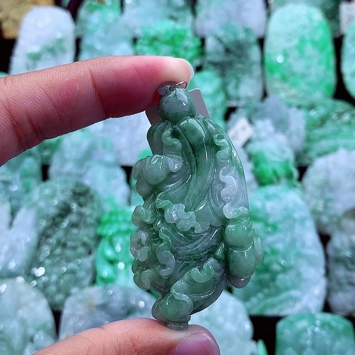 天然A货翡翠白菜