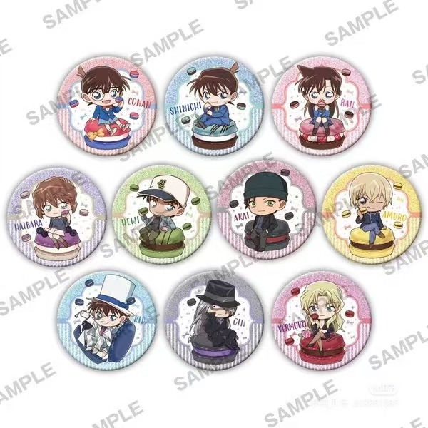 【焦糖】名侦探柯南马卡龙/格子衬衫吧唧盲盒（默认代拆）