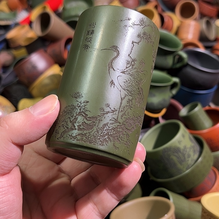 紫砂茶杯全手工紫砂主人杯