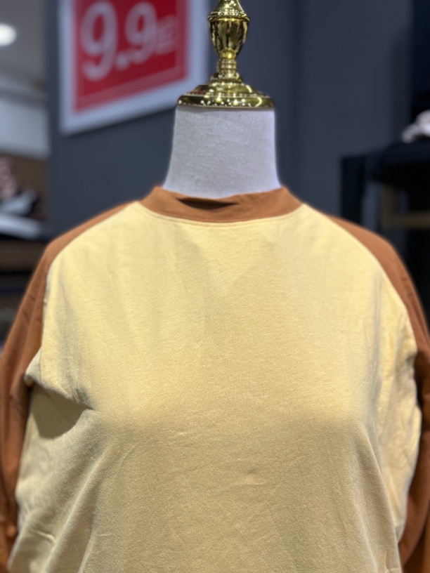 拼色韩版宽松修身短袖