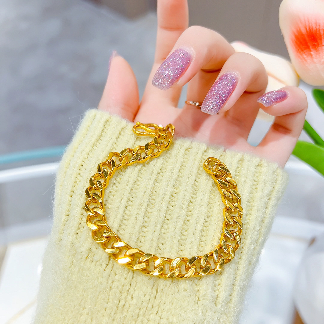 足金999老板手链5D精工00720